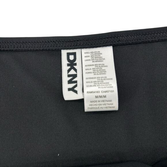 NEW DKNY Black Tankini Swimsuit Set Size Small / Medium Twist Front Mid Rise NWT - Picture 10 of 11